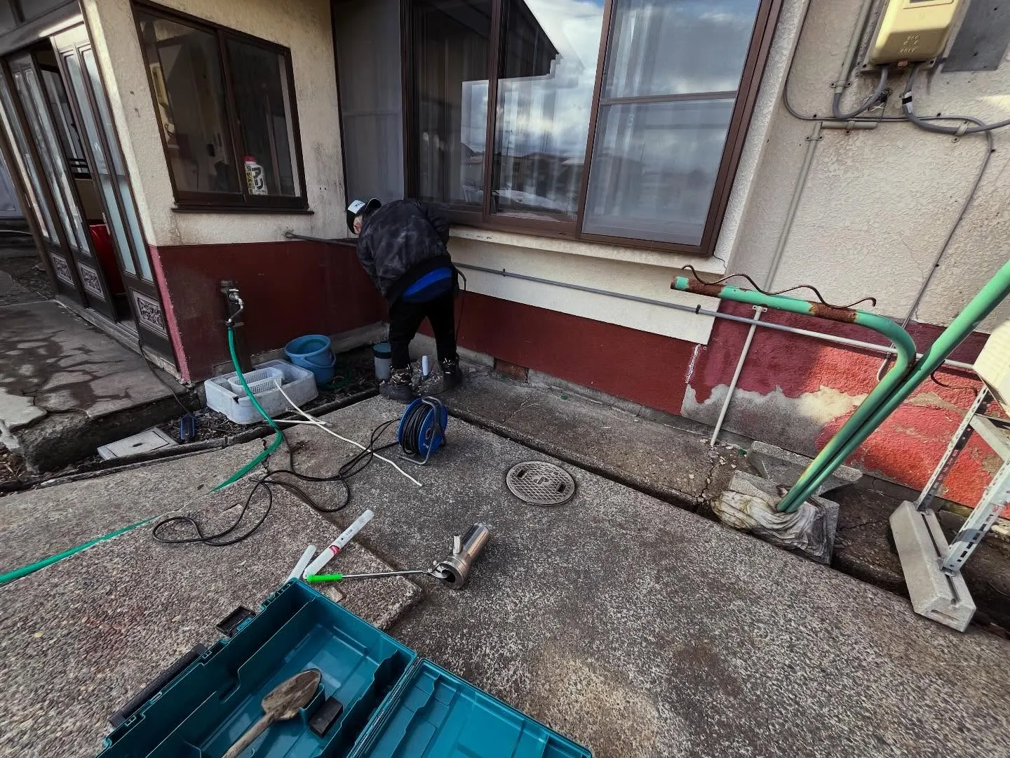 自宅にある井戸配管、中古で購入した時の状態のまま数年経過